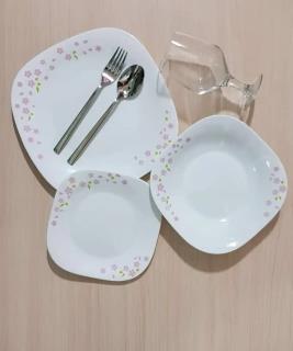 سرویس آرکوپال مربع ۲۶پارچه طرح ساکورا صورتی