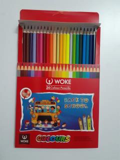 مداد رنگی 24 عددی WOKE