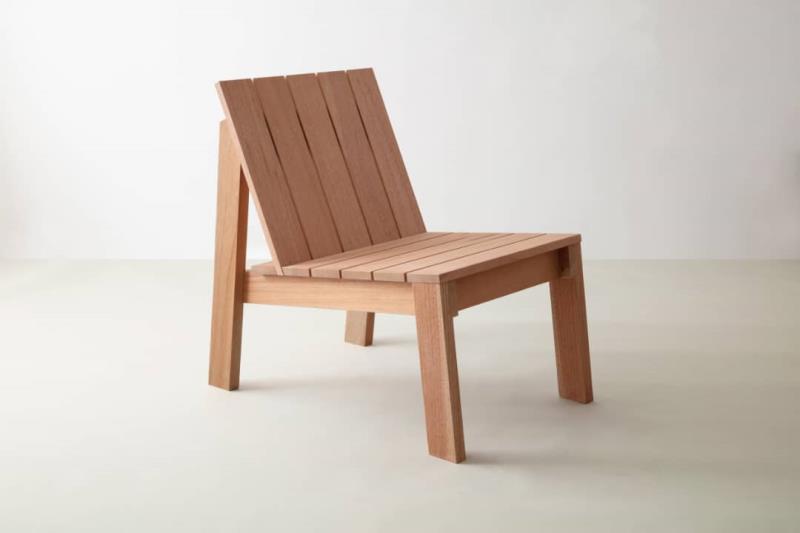 صندلی تک تمام چوب با رنگ انتخابی