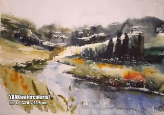 نقاشی آبرنگ کد CM17