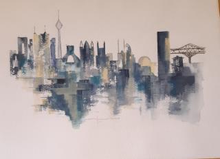 نقاشی آبرنگ کد CMY32