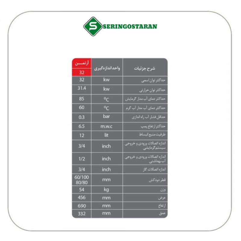 پکیج چگالشی لورچ ۳۲۰۰۰ آرتمن