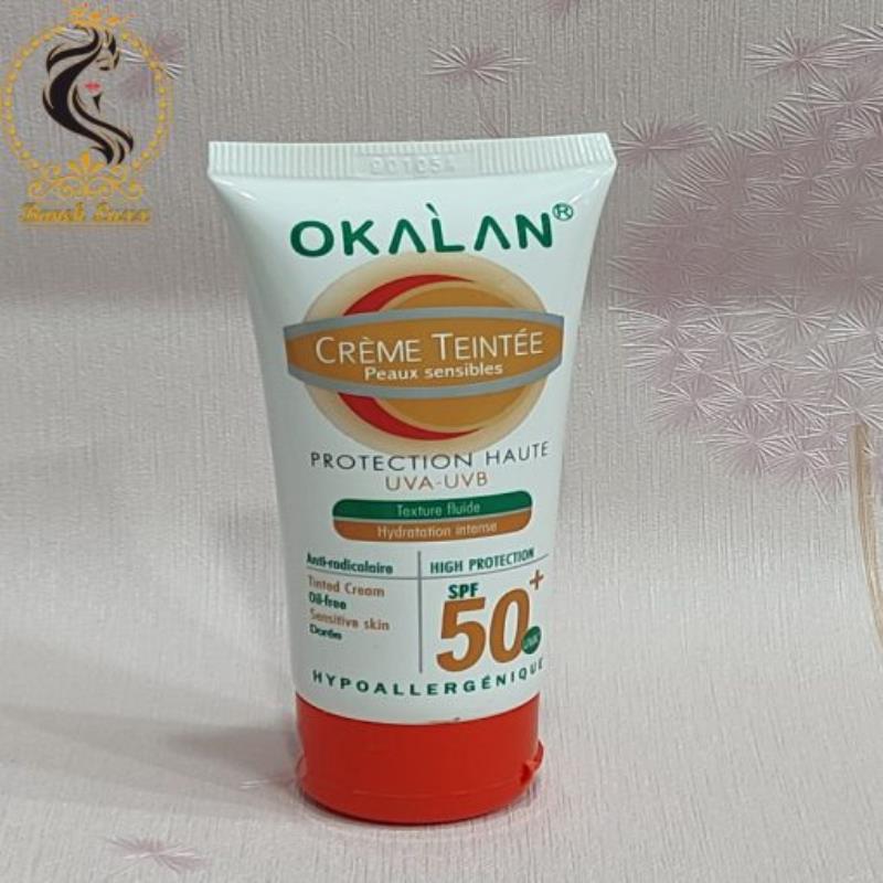 کرم ضد آفتاب اوکالان اصل حاوی کلاژن 50 میل OKALAN SPF 50