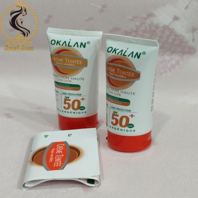 کرم ضد آفتاب اوکالان اصل حاوی کلاژن 50 میل OKALAN SPF 50