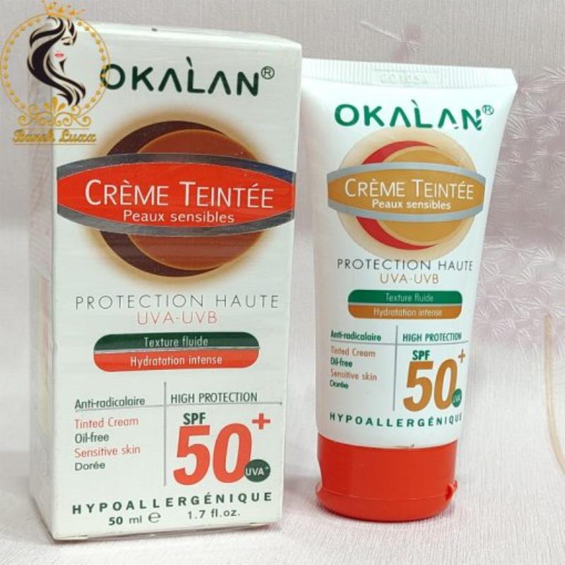 کرم ضد آفتاب اوکالان اصل حاوی کلاژن 50 میل OKALAN SPF 50