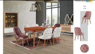 میز نهار خوری رویس 01 ظرفیت 6 نفره