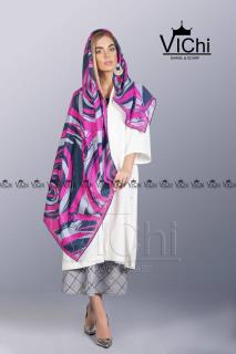 روسری نخی جذاب دور دست دوز vichi