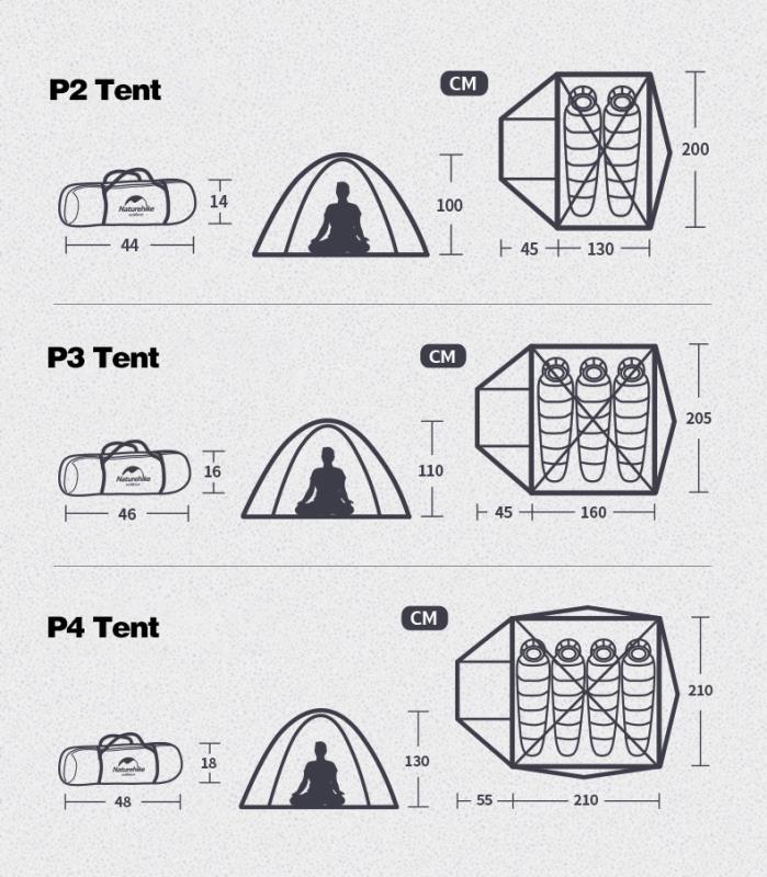 چادر كوهنوردي 4 نفره p-series