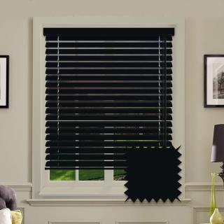 پرده كركره فلز 50 ميل رنگ مشکی کد 4039