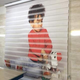 پرده زبرا چاپی