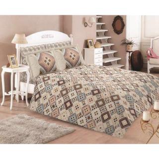 ست لحاف دونفره 4 تکه ملرز طرح تایل Tile رانفرس