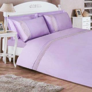 ست لحاف کاور دونفره 7 تکه دانتل دوزی یاسی ساتن