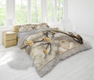 رو تختی های دونفره طرح قو و گل