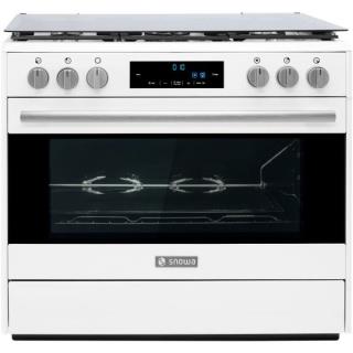 اجاق گاز 5 شعله فر دار سفید آدرینا پرو  SGC5-3112N