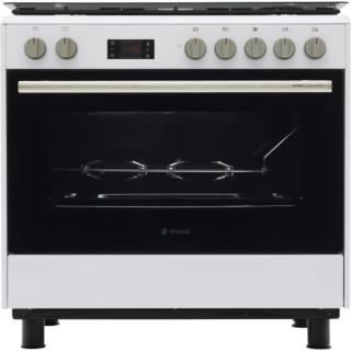 اجاق گاز 5 شعله فر دار سفید آدرینا کلاسیک مدل SGC5-3102N