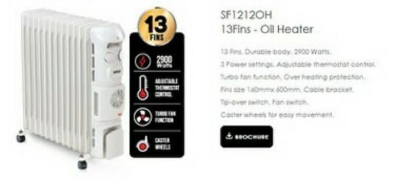 شوفاژ روغنی مارک سانفورد مدل SF1212OH