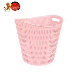 سبد رخت گرد بامبو لیمون