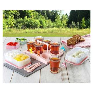 سرویس چایخوری مسافرتی ۶ نفره لیمون