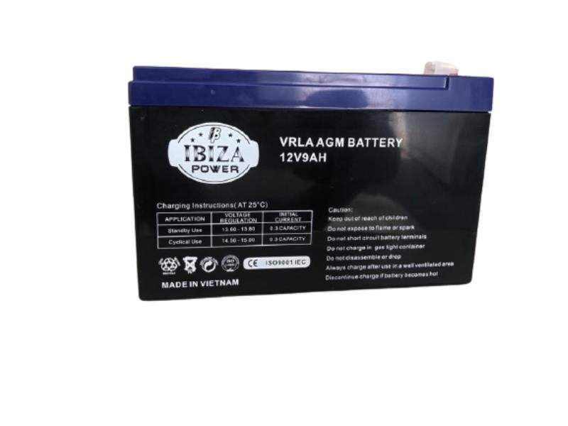 باتری سیلد اسید قابل شارژ 12 ولت 9 آمپرساعت ایبیزا IBIZA POWER