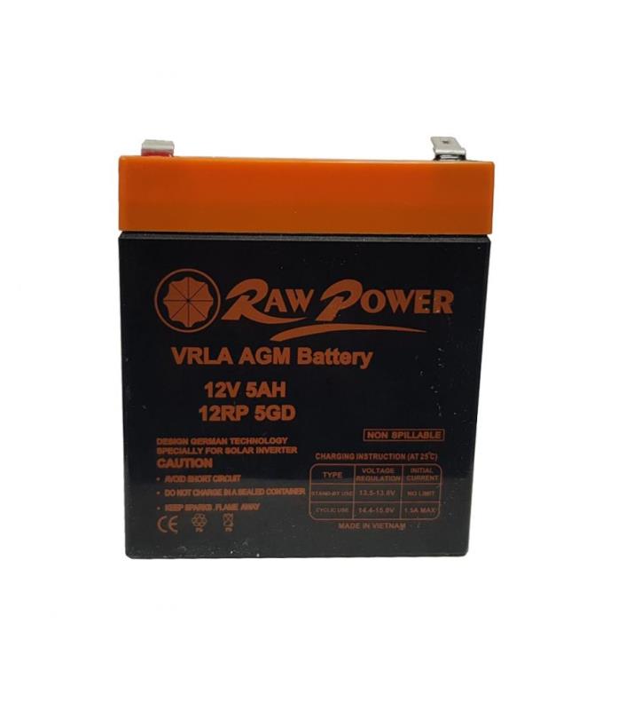 باتری سیلد اسید قابل شارژ 12 ولت 5 آمپرساعت راوپاور RAWPOWER
