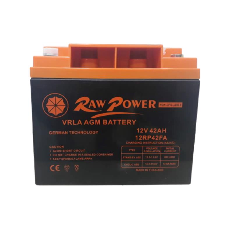 باتری سیلد اسید قابل شارژ 12 ولت 42 آمپرساعت راوپاور RAWPOWER