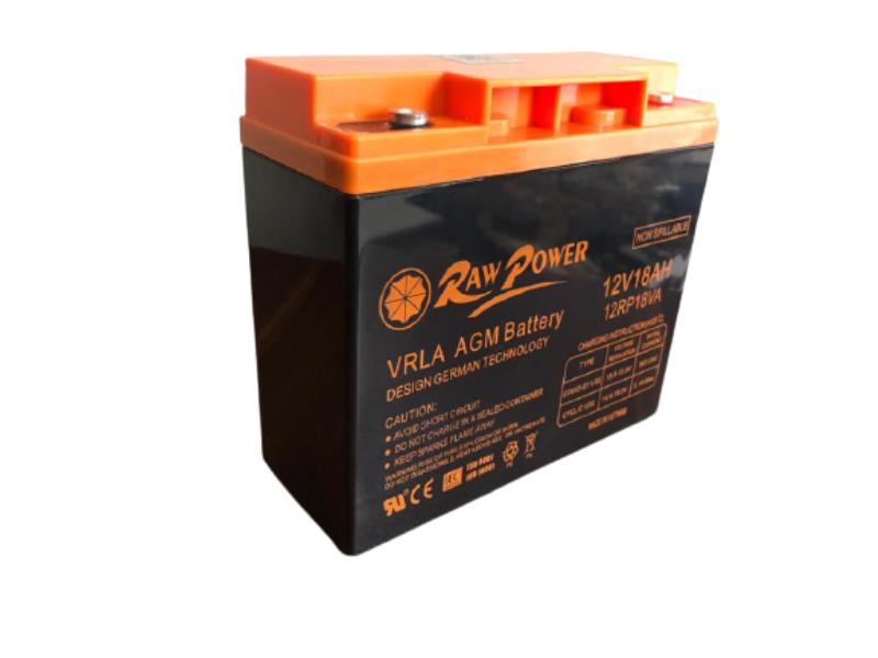 باتری سیلد اسید قابل شارژ 12 ولت 18 آمپرساعت راوپاور RAWPOWER