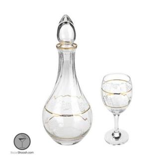 تنگ و گیلاس طلایی فابریک پاشاباغچه کد 97872