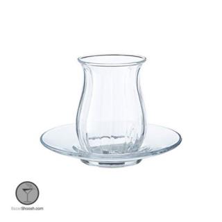 استکان و نعلبکی کمرباریک لینکا پاشاباغچه کد 96572