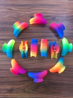 کلیپس هفت رنگ پاستیلی کد 1000710