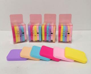 پد آرایشی 6 عددی مدل رنگی