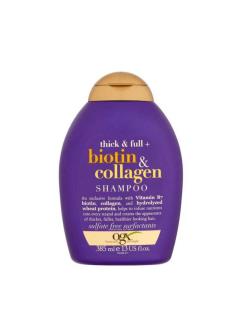 شامپو مو او جی ایکس مدل Biotin & Collagen حجم 385 میلی لیتر