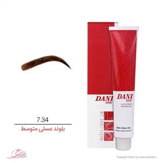 رنگ ابرو دنی وان شماره7.34 رنگ بلوند عسلی متوسط