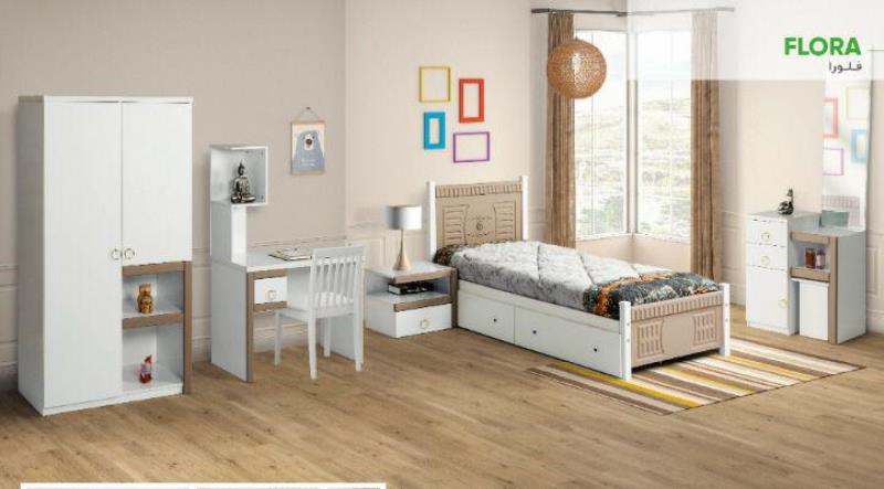 تخت خواب یک نفره مدل فلوریا