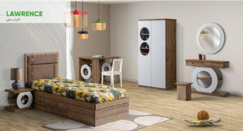 تخت خواب یک نفره مدل لارنس