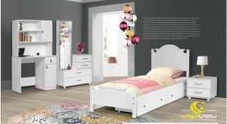 تخت خواب یکنفره مدل تاج دار