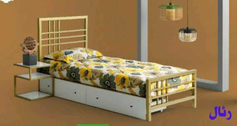 تخت خواب یک نفره مدل رئال