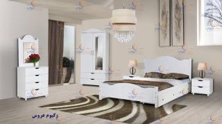 تخت خواب دو نفره مدل وکیوم عروس