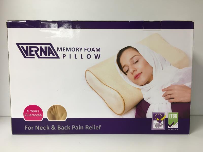 بالش طبی ورنا نرم مدل MEMORY FOAM سایز m