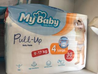 پوشک مای بی بی پول آپ سایز 4 بسته 15 عددی