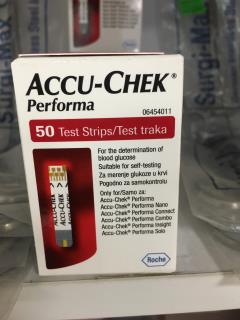 نوار تست قند خون اکیو چک پرفرما ACCU-CHEK Performa