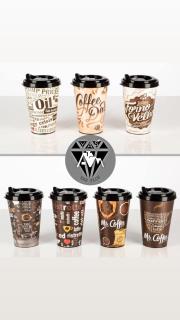 لیوان کافی درب دار