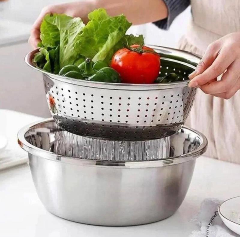 آبکش و لگن با رنده برند یونیک