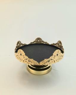 شیرینی خوری  تاجی ترکیبی طلایی مشکی