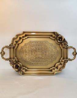 سینی طرح پله ای غنچه آنتیک