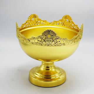 کاسه طرح تاجی طلایی