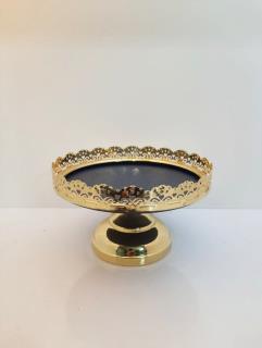 شیرینی خوری ترکیبی طلایی سرمه‌ای کد 160419