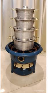 قابلمه چهار رقم نوزادی دسته طلایی سوزنی آلومینیومی(روحی) ماهور