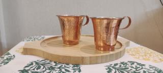 لیوان مسی چکشی و سوزنی