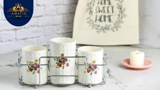 جا قاشقی رومیزی 3 قلو