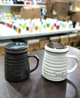 لیوان در آینه راه راه ( زنبوری )